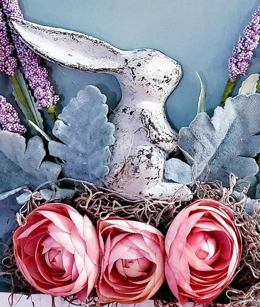 Bunny & Flower Wall Decor